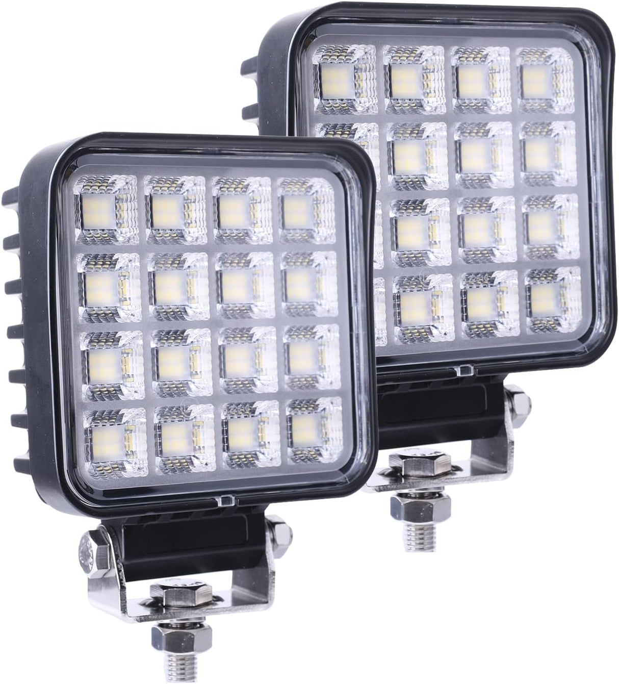 4.3 Inch 6300 Lumen Square LED Work Light - Model PX2096 - 2 Pack