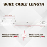 10ft 7-way Trailer Connector Plug Cord with Junction Box