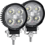 3 Inch 2000 Lumen Round LED Work Light - Model PX0824 - 2 Pack