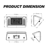 5 Inch 900lm Mini RV Porch Light - Flood Beam - Model PX0415 - 1 Pack