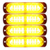 4.4 Inch 10 LED Ultra Slim Strobe Lighthead - Model PW0210 - 4 Pack