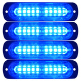 4.4 Inch 10 LED Ultra Slim Strobe Lighthead - Model PW0210 - 4 Pack