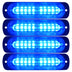 4.4 Inch 10 LED Ultra Slim Strobe Lighthead - Model PW0210 - 4 Pack