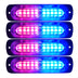 4.4 Inch 10 LED Ultra Slim Strobe Lighthead - Model PW0210 - 4 Pack