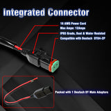 12ft 16 AWG Relay Wiring Harness with On/Off Switch (1-lead) - Model PWH-011601